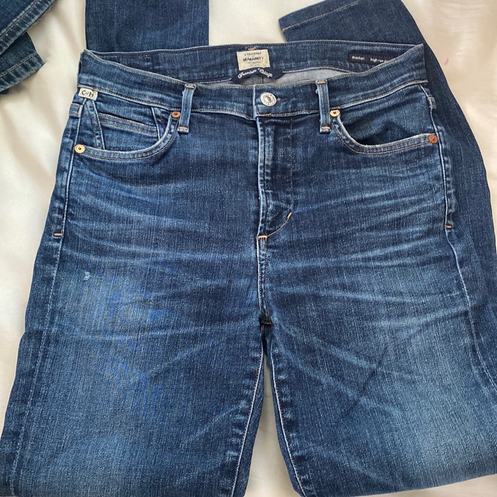 Citizens Of Humanity High Rise Jeans - Classic Blue